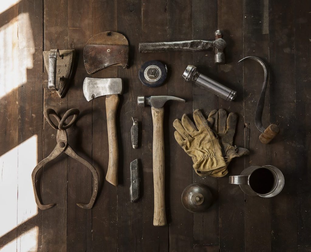 construction work carpenter tools
